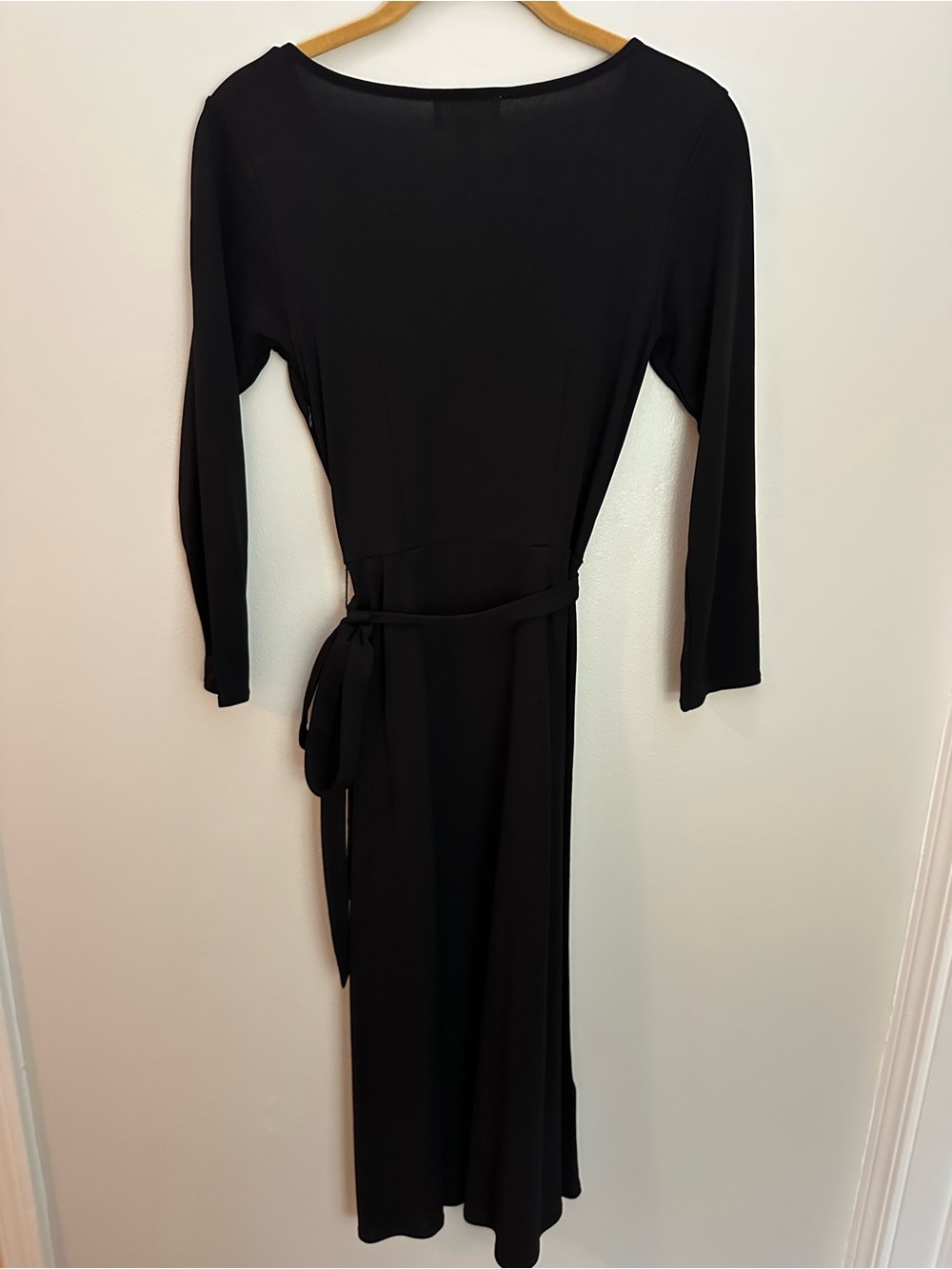 Loft Long Sleeve Midi Wrap Dress Size 0 Like New - Picture 10 of 10